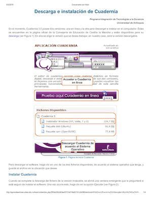 Calam O Descarga E Instalacion De Cuadernia V Ud A