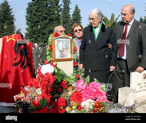 World War Ii Communist Veterans In Albania Lay Wreaths At The Tomb Of