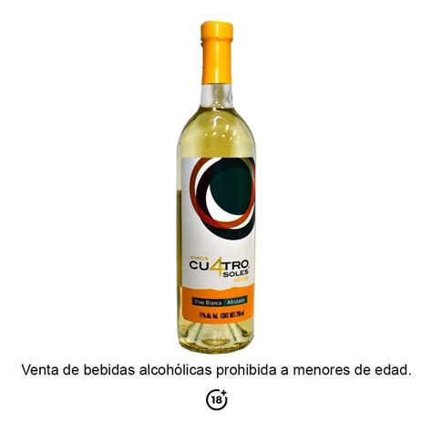 Vino Blanco Cuatro Soles Afrutado Ml Walmart