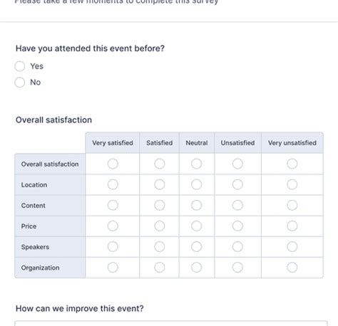 Customer Satisfaction Survey Template