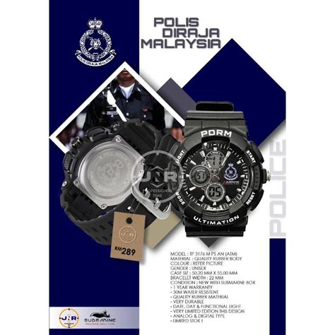 Ready Stock Jam Tangan Pdrm Tp Md Ps An Shopee Malaysia