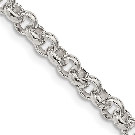 Sterling Silver Mm Rolo Chain Unclaimed Diamonds