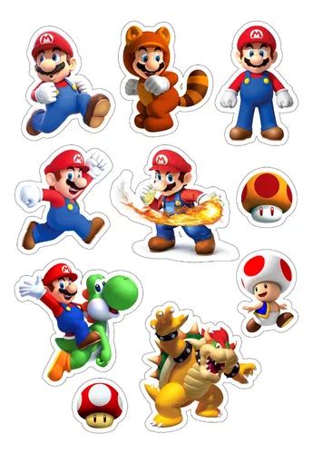 Calcos Stickers Mario Bross Super Mario En Venta En Pinamar Bs As