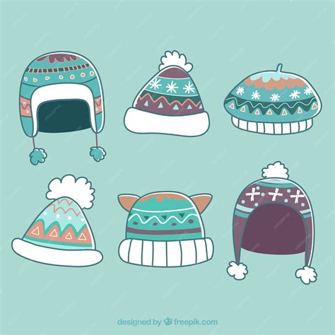 Free Vector Snow Cap Collection