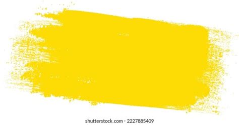 Yellow Brush Stroke Isolated On Background Stock Vector Royalty Free