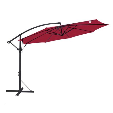 Sunrinx Ft Steel Cantilever Offset Outdoor Patio Umbrella With