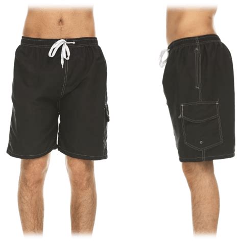 Morningsave Mens Quick Dry Swim Shorts With Cargo Pocket