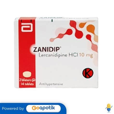 Jual Zanidip 10 Mg Box 28 Tablet Shopee Indonesia