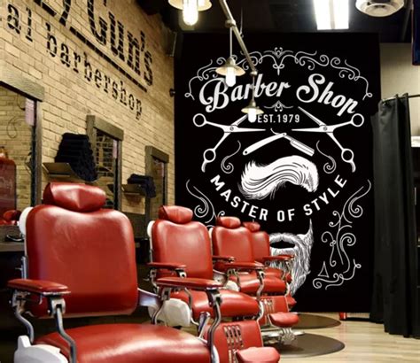 D Black Hair A Barber Shop Hair Cut Wallpaper Wall Mural Self