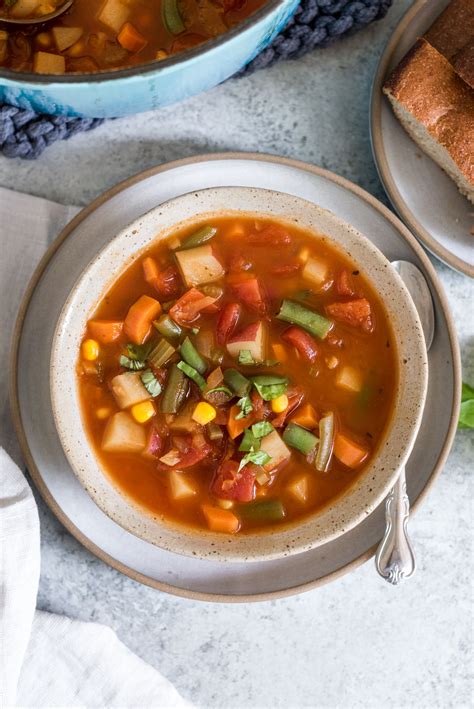 Easy Vegetable Soup Nutritious Eats