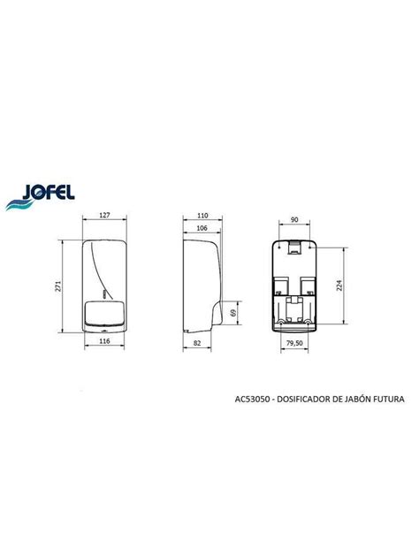 Jofel Dosificador De Jab N Futura Para Cartucho