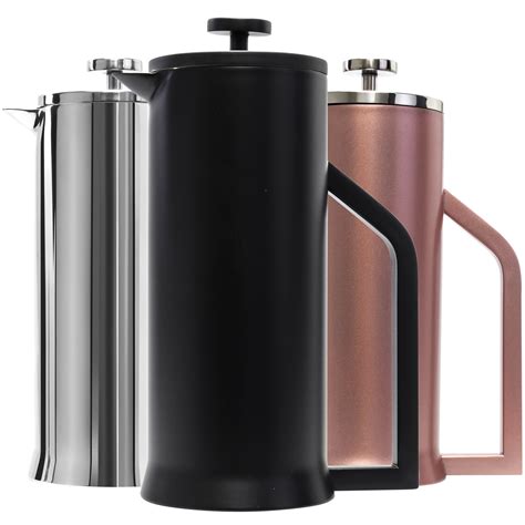 Lafeeca French Press Coffee Maker Stainless Steel Double Wall Vacuum