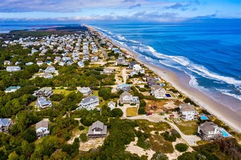 Corolla Beach Nc Stock Photo - Download Image Now - Above, Aerial View ...