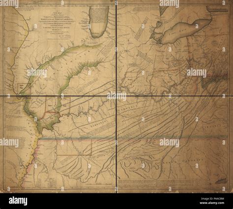 Map of virginia rivers hi-res stock photography and images - Alamy