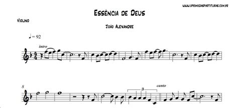 Essência De Deus Partitura Violino O Primo das Partituras