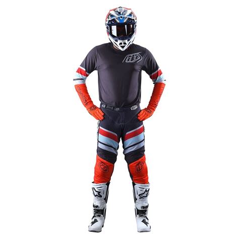 Troy Lee Designs GP Air Jersey Warped Charcoal Orange