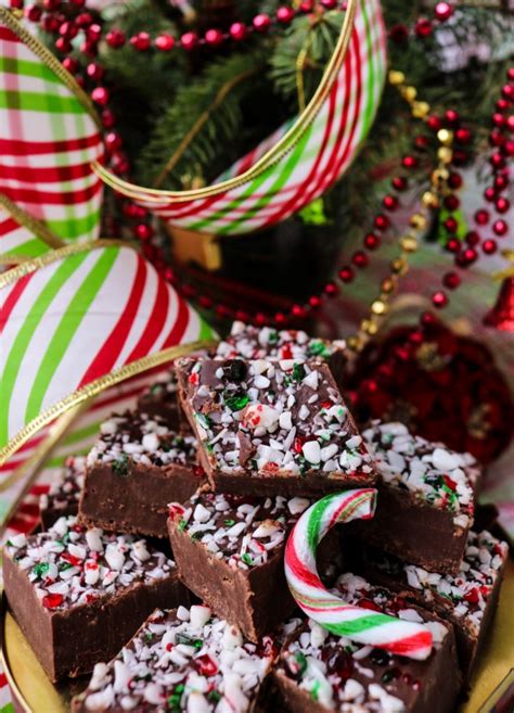 Chocolate Kahlua Peppermint Fudge