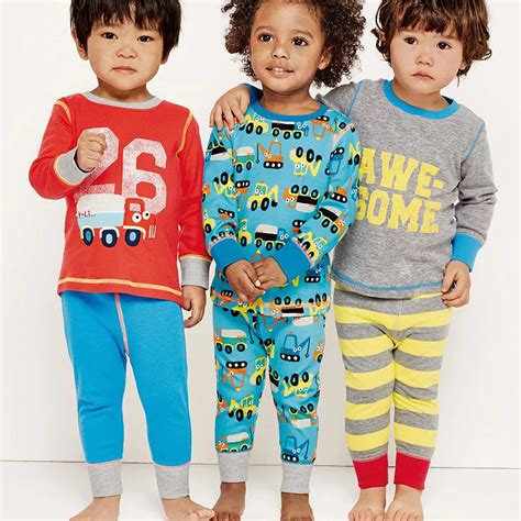 Aliexpress.com : Buy Autumn Spring Boys Pajamas Long Sleeve Cotton Pajamas Sets, Kids Sleepwear ...