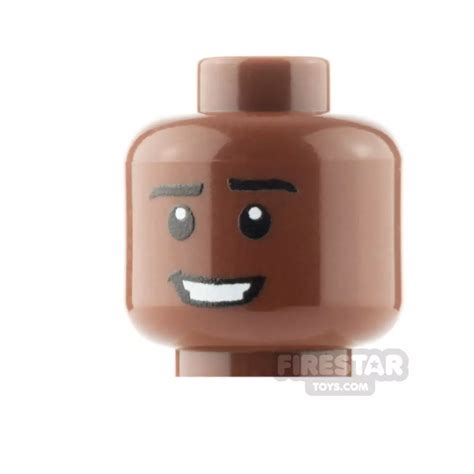 Firestar Custom Printed Minifigure Head Grin