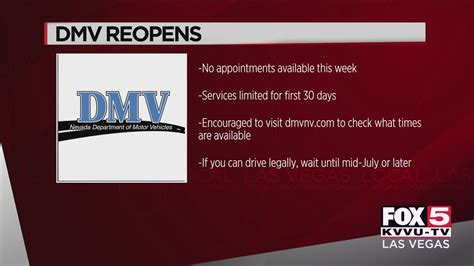 Nevada Dmv Offices Reopen Across The Las Vegas Valley Youtube