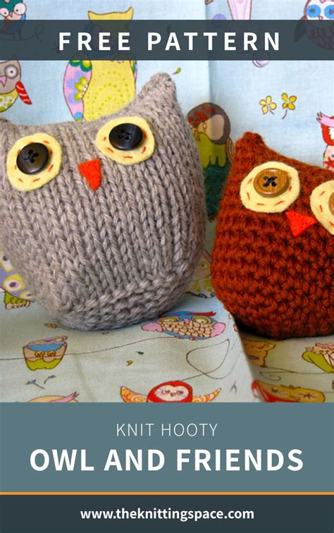 Knit Hooty Owl And Friends Free Knitting Pattern