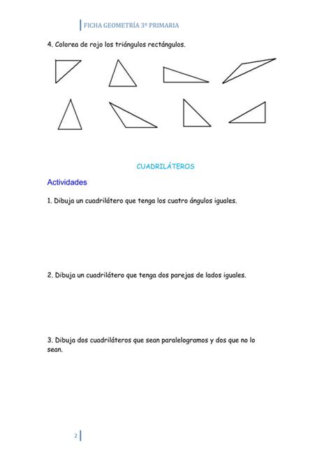 Actividades De Geometría 3º Primaria Pdf