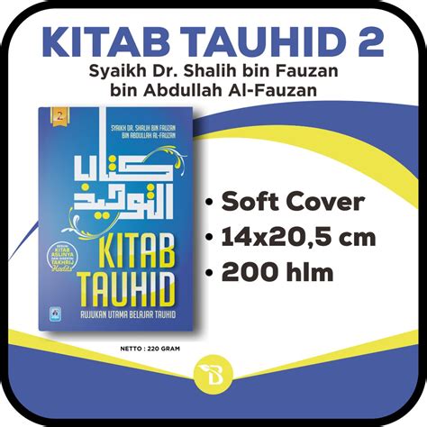 Jual Kitab Tauhid Jilid Syaikh Dr Shalih Bin Fauzan Bin Abdullah Al