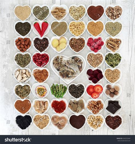 Aphrodisiac Food Sampler Promote Sexual Health Stock Photo (Edit Now
