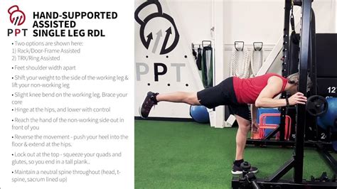 Hand Supported Assisted Single Leg Rdl Youtube