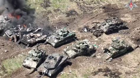 Russia Releases Video Of Captured German Tanks US Fighting Vehicles In