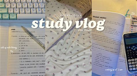 Study Vlog Waking Up At Am Lots Of Note Taking Studying