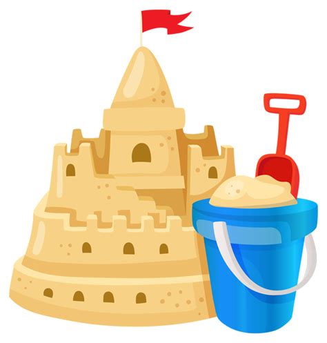 Castillo De Arena Plantilla Png