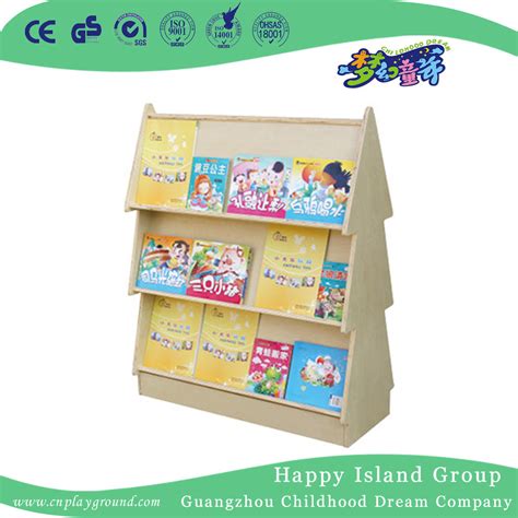 School Wooden Multilayer Movable Bookshelf For Sale Hj China