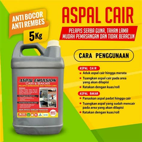 Jual Aspal Cair Kg Waterproofing Aspal Pelapis Anti Karat Anti Rembes