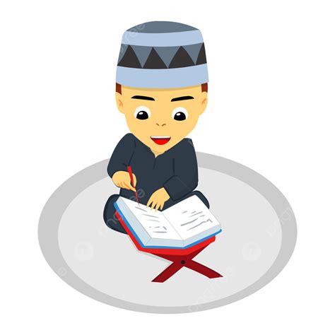 Muslim Boy Reading Quran Muslim Reading Quran Png Transparent