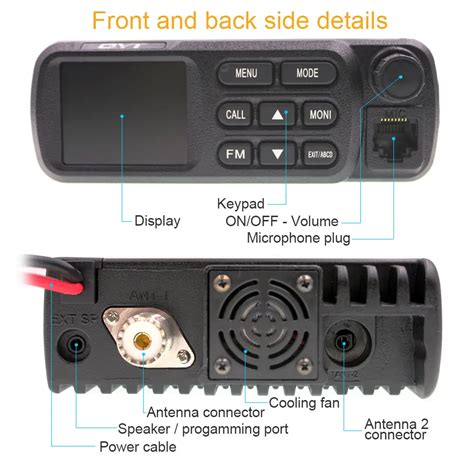 Qyt Kt W Mini Vehicle Mobile Radio Walkie Talkie