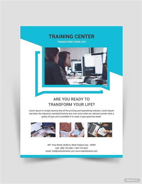 Free Training Flyer Templates Editable And Printable