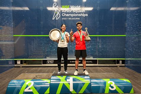 Pakistans Khan And Egypts Orfi Win Wsf World Junior Squash