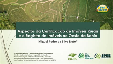 O Incra Ba Far Participa O Na Bahia Farm Show