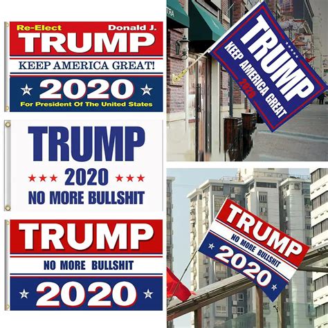 90 150cm Trump 2020 Flag Double Sided Printed Donald Trump Flag Keep