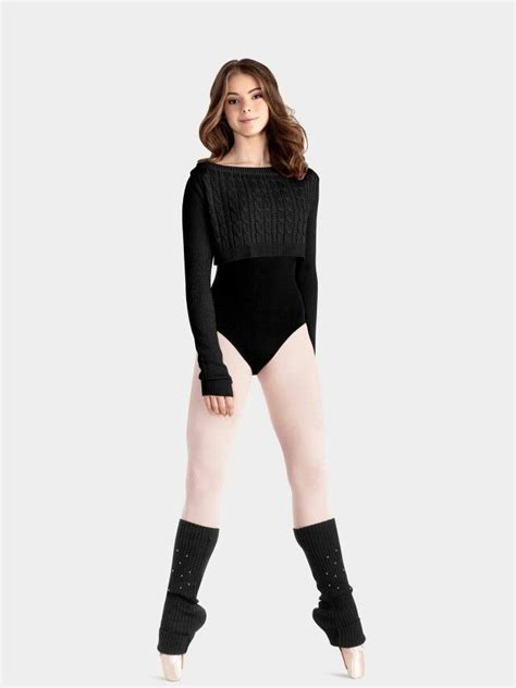 Black Leotard White Tight Ballet Warmer Socks Ballet Clothes Dance