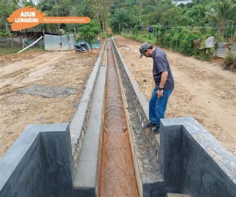 Pembinaan Sistem Perparitan Kg Melayu Panchor Siap Sepenuhnya Negeri Kita