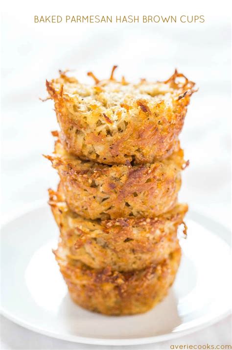 Baked Parmesan Hash Brown Cups Recipe Hash Brown Cups Parmesan