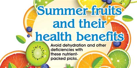 Summer Fruits And Their Health Benefits Health And Nutrition Mag The Weekly