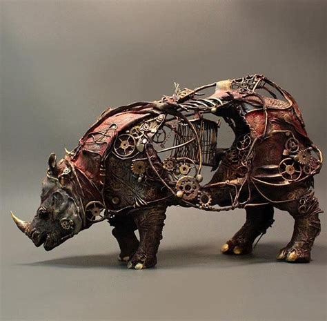 Pin By Javenlin On A創意商品 Animal Sculptures Sculpture Steampunk