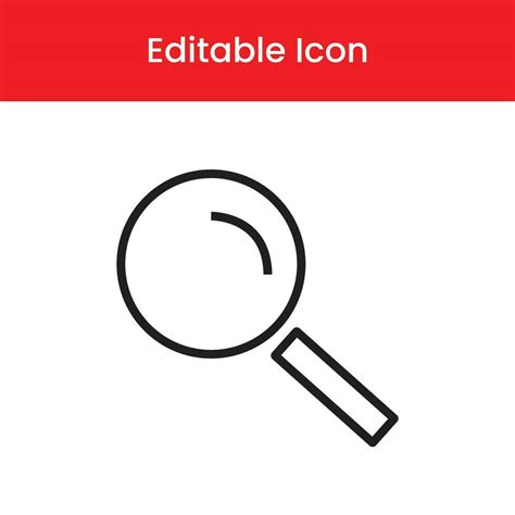 Magnifying Glass Icon Magnifying Glass Outline Icon Magnifying Glass Vector Icon 24812535