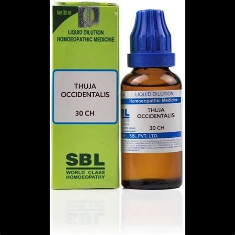 SBL Thuja Occidentalis Online Homeopathic Medicines SBL Thuja