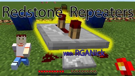 Minecraft How To Use Redstone Repeaters Youtube