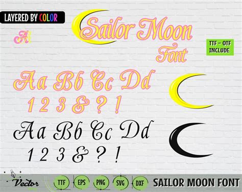 Sailor Moon Font Sailor Moon Ttf Sailor Moon Font Svg Sailor Moon