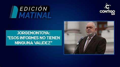 QUÉ OPINA EL CONGRESISTA JORGE MONTOYA SOBRE EL INFORME HUMAN RIGHTS